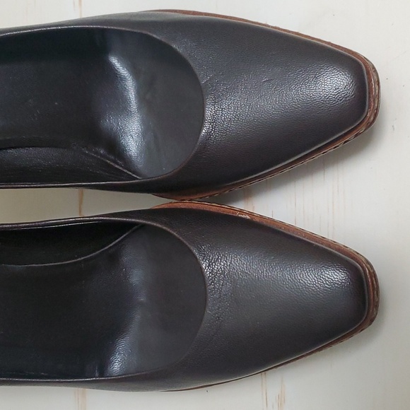 Celine | Dark Brown Platform Pumps Sz 37 - Picture 5 of 12